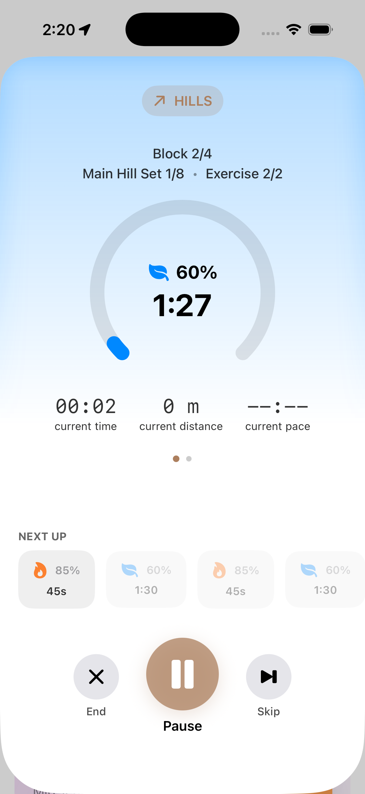 Real-time guidance during runs